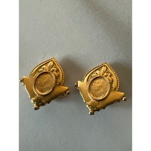 Vintage Robert Rose Clip Earrings